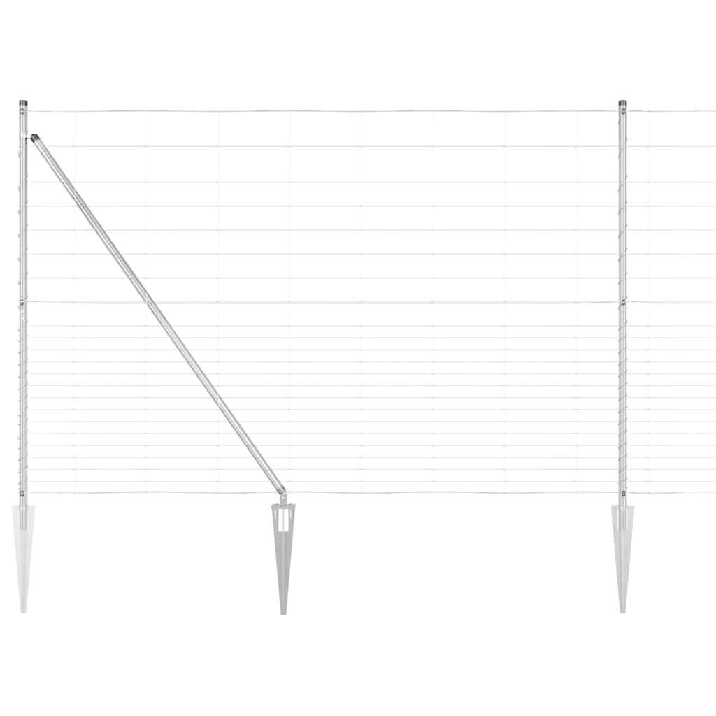 Ganyklų tvora Sidabro 25 x 1.6 m Galvanizuotas plienas