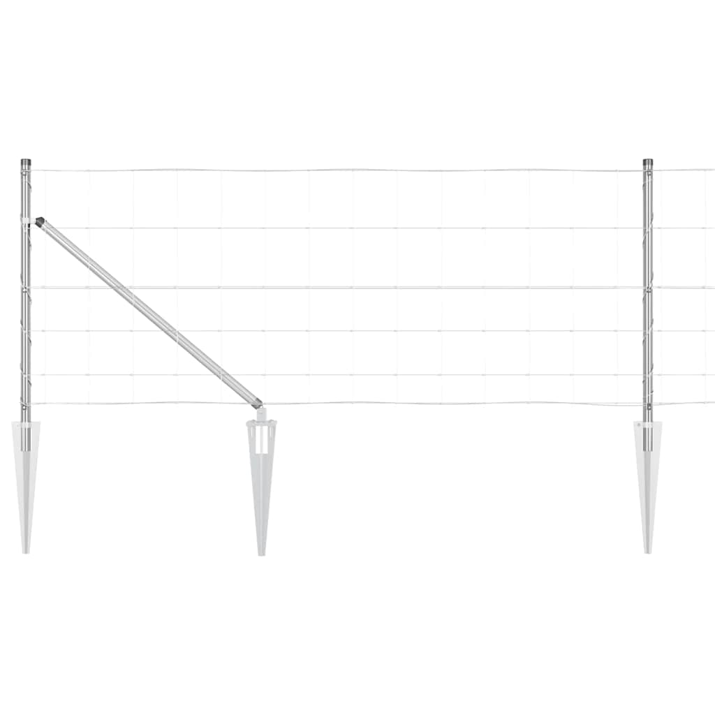 Ganyklų tvora Sidabro 50 x 0.8 m Galvanizuotas plienas