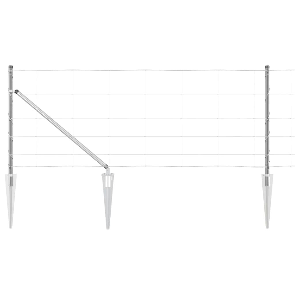 Ganyklų tvora Sidabro 50 x 0.8 m Galvanizuotas plienas