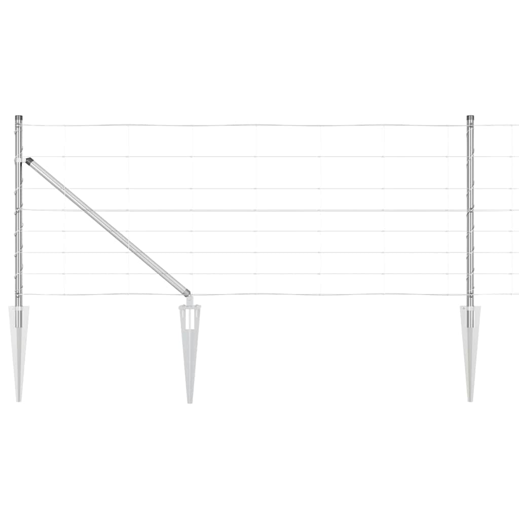 Ganyklų tvora Sidabro 50 x 0.8 m Galvanizuotas plienas