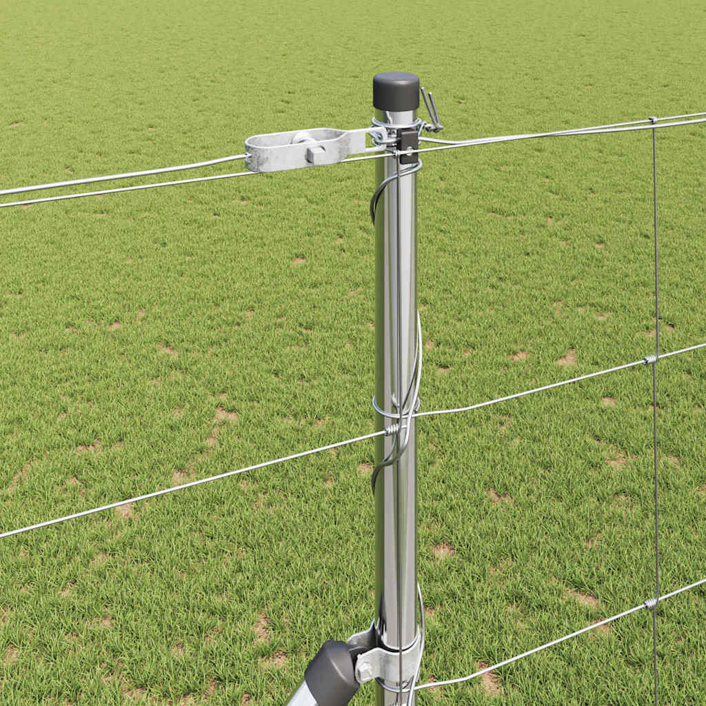 Pasture Fence Silver 50 x 1.5 m Galvanized Steel