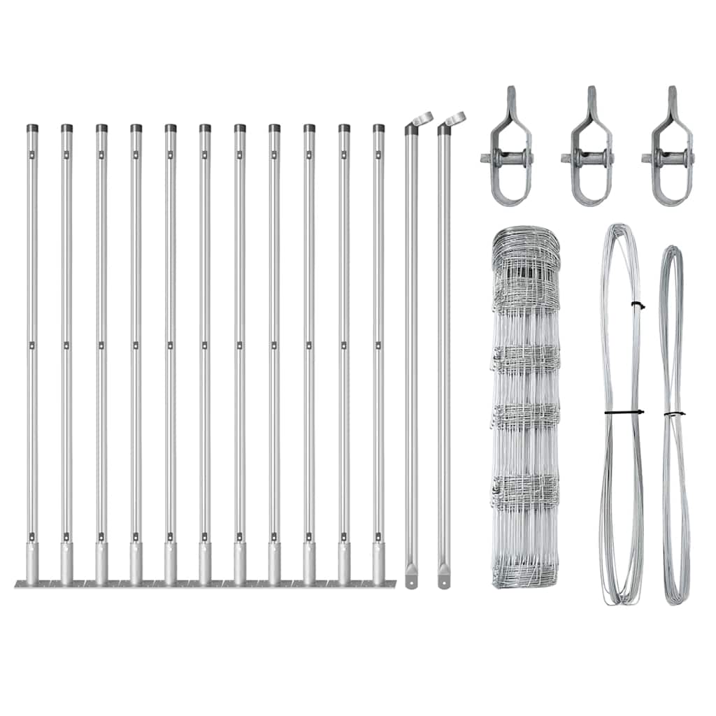 Ganyklų tvora Sidabro 25 x 0.8 m Galvanizuotas plienas