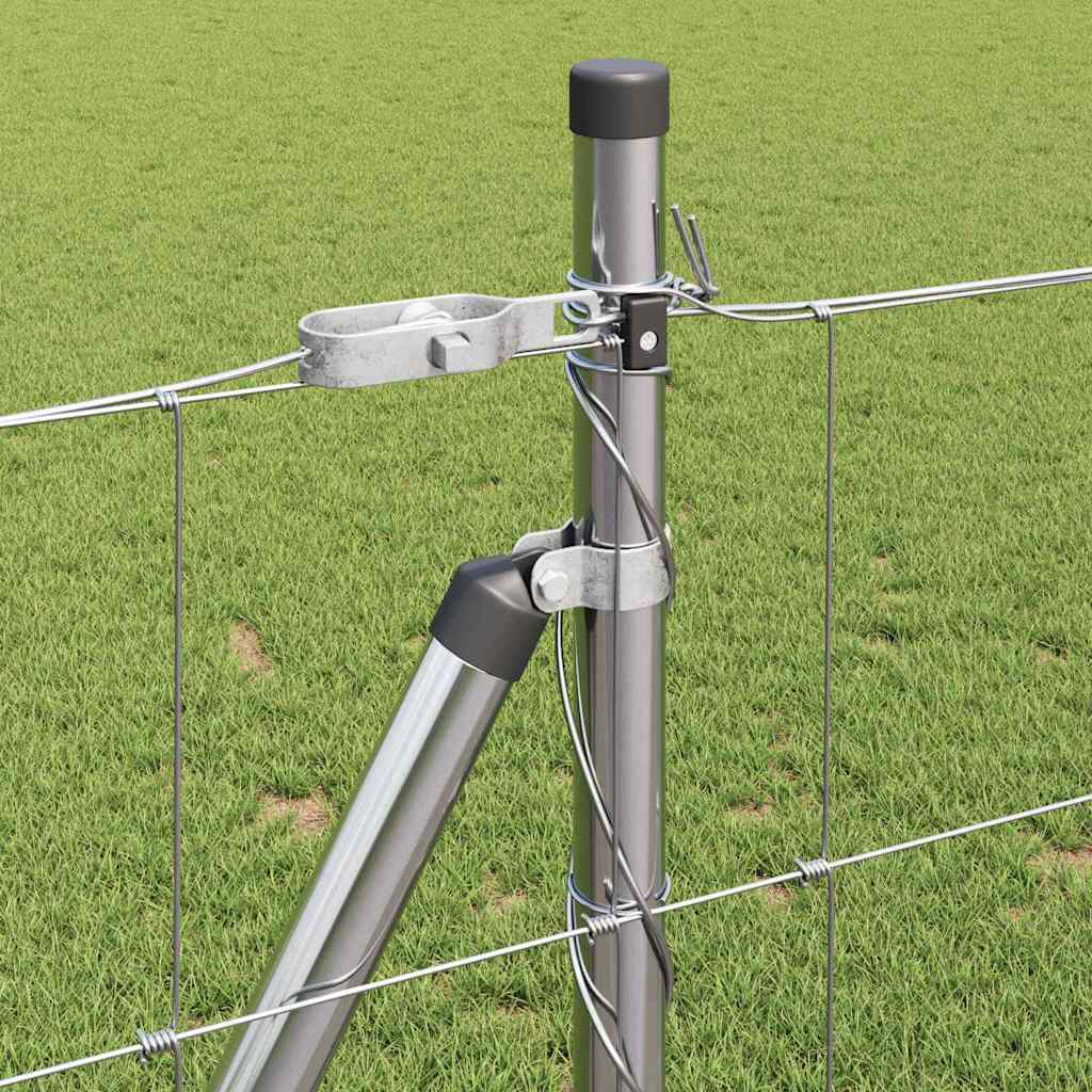 Pasture fence Silver 25 x 1 m Galvanised steel