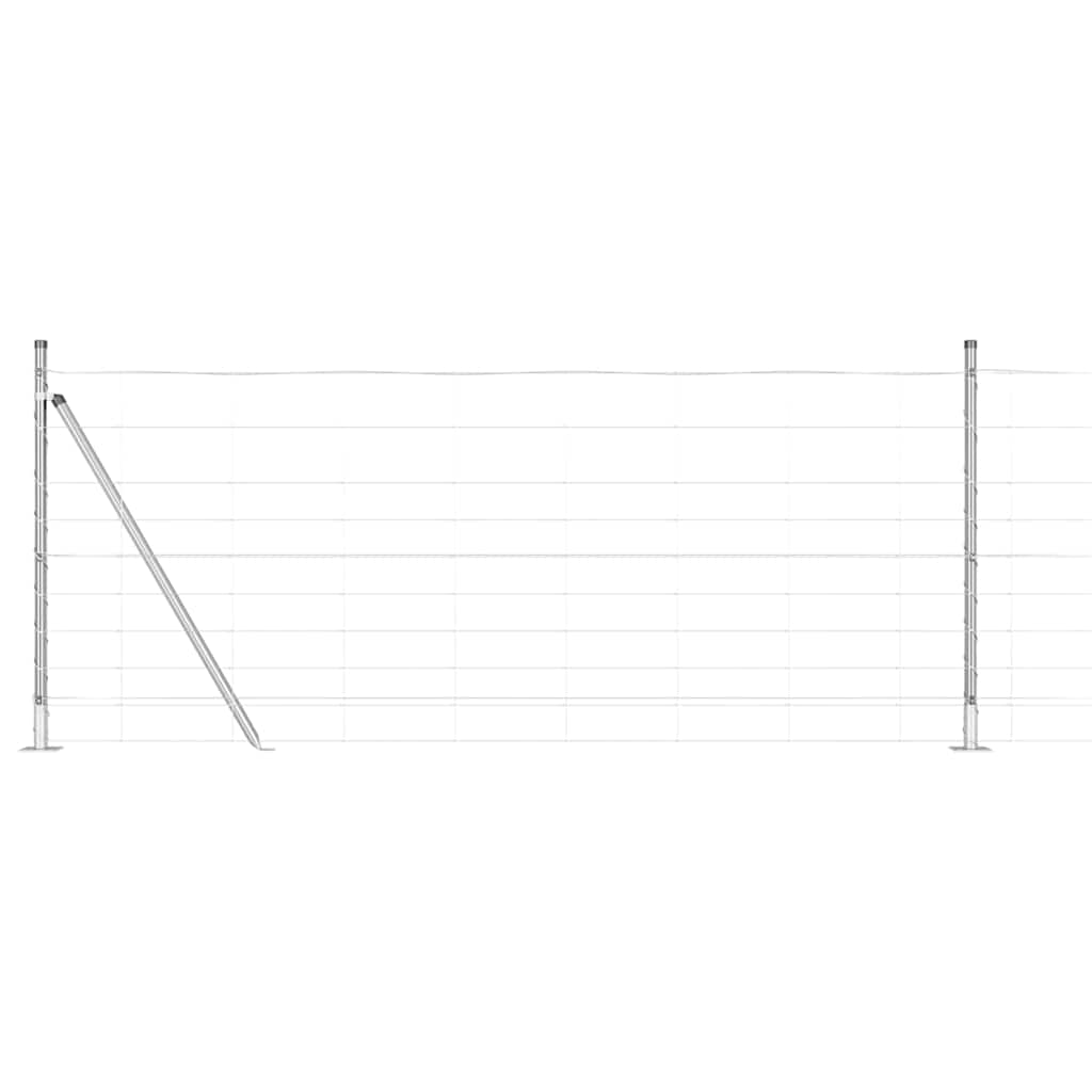 Ganyklų tvora Sidabro 25 x 1 m Galvanizuotas plienas