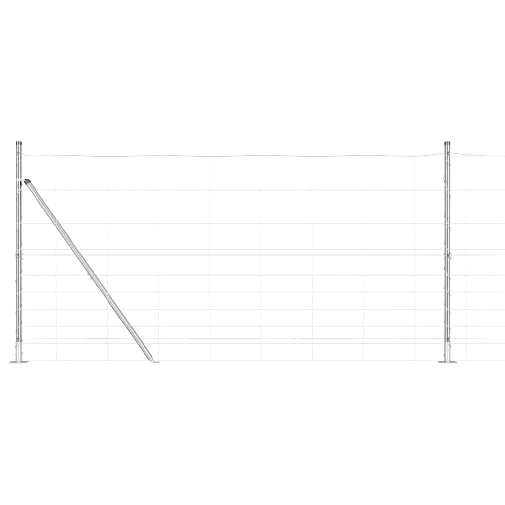 Ganyklų tvora Sidabro 25 x 1,2 m Galvanizuotas plienas