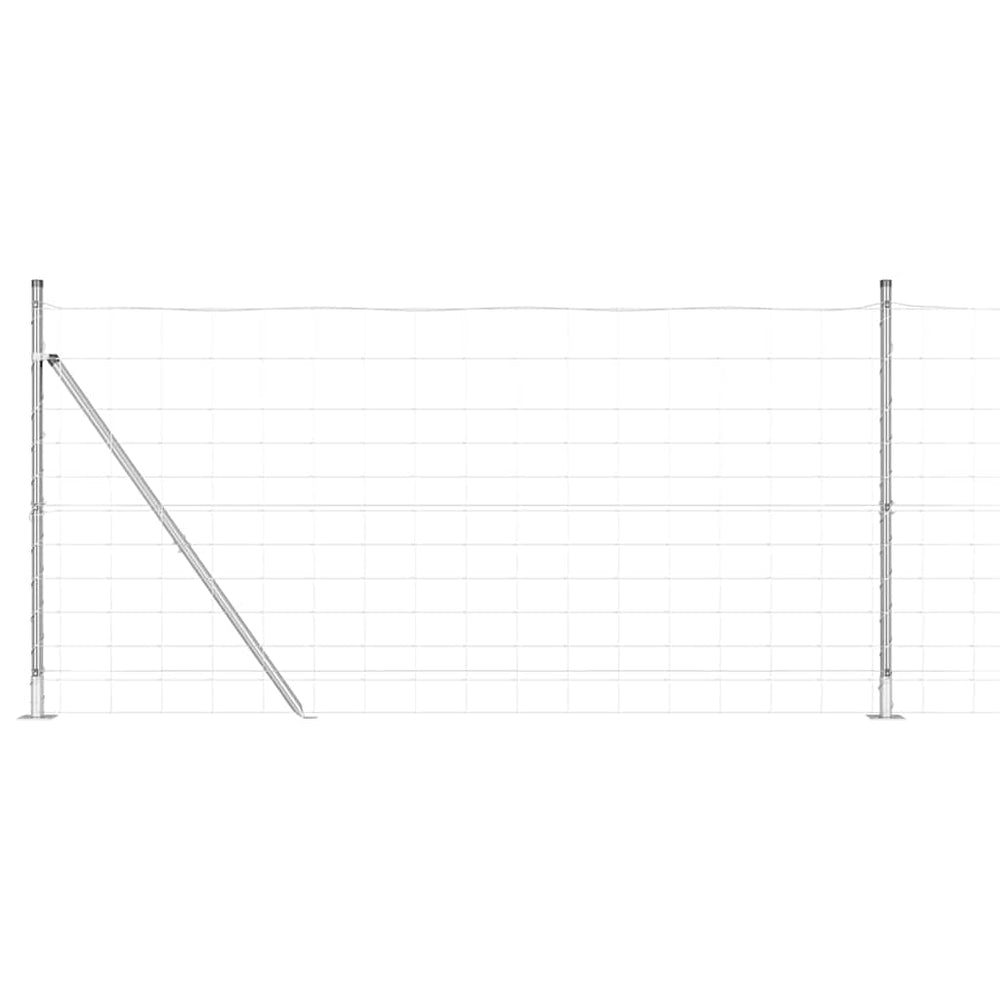 Ganyklų tvora Sidabro 25 x 1,2 m Galvanizuotas plienas