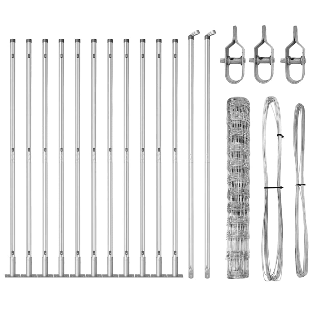 Ganyklų tvora Sidabro 25 x 1,2 m Galvanizuotas plienas