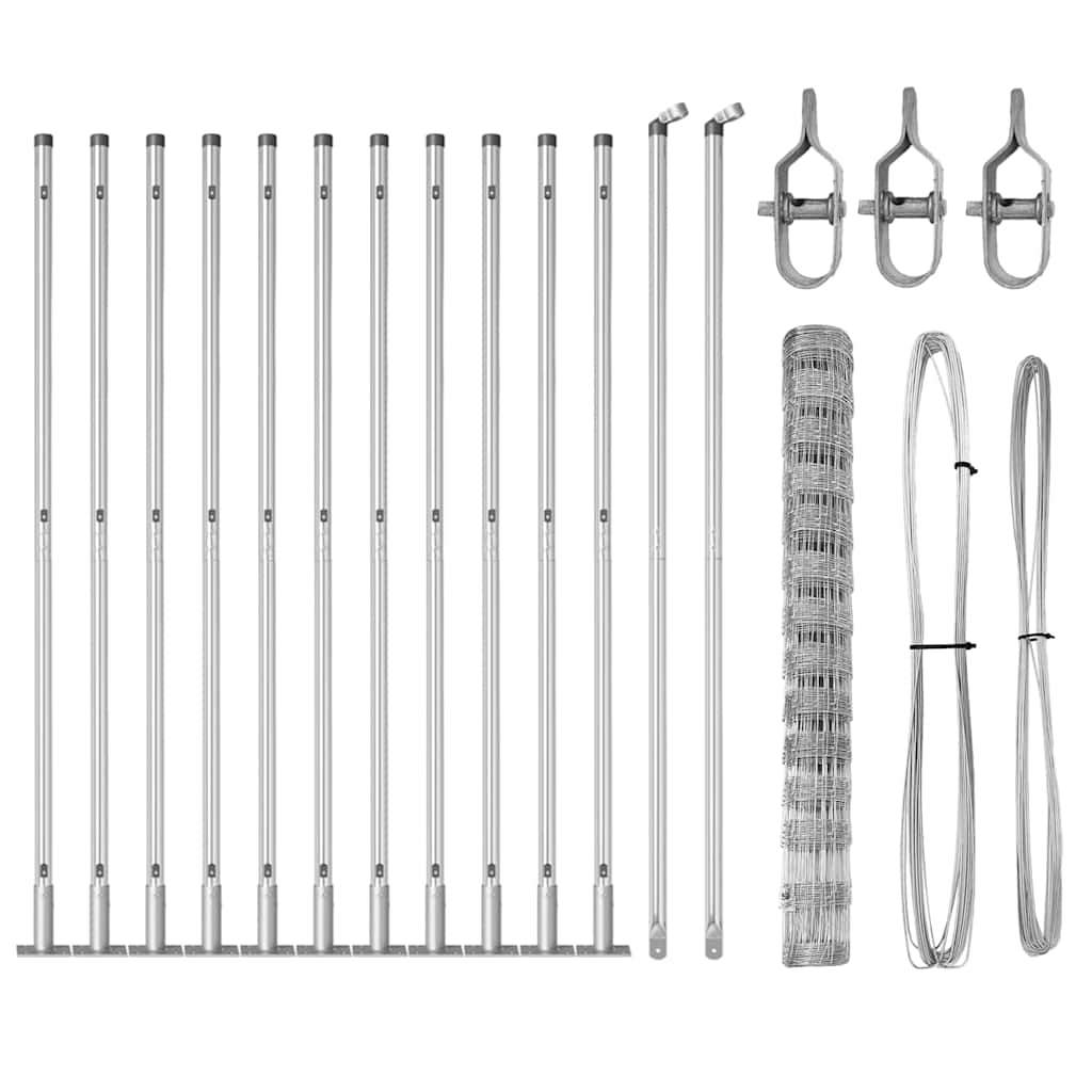 Ganyklų tvora Sidabro 25 x 1.4 m Galvanizuotas plienas
