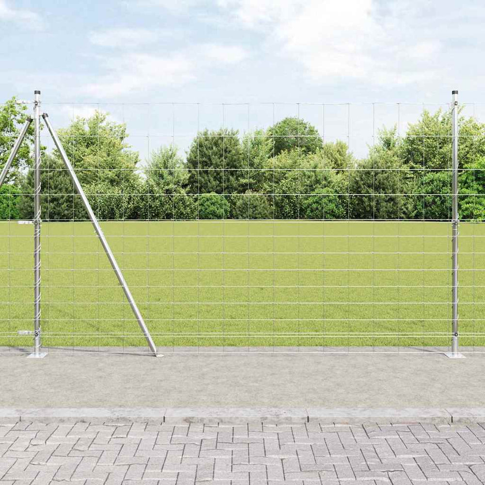 Pasture fence Silver 25 x 1.5 m Galvanised steel