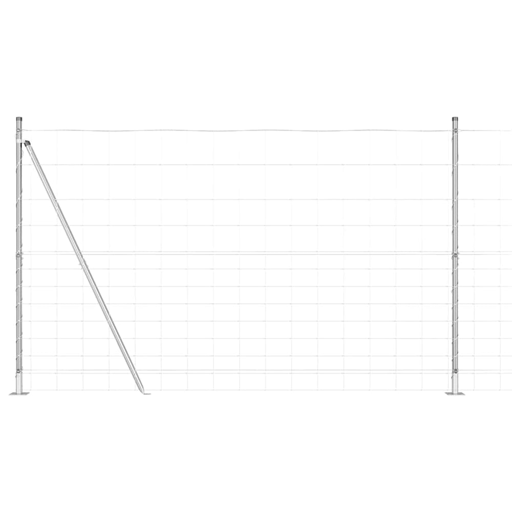 Pasture fence Silver 25 x 1.5 m Galvanised steel