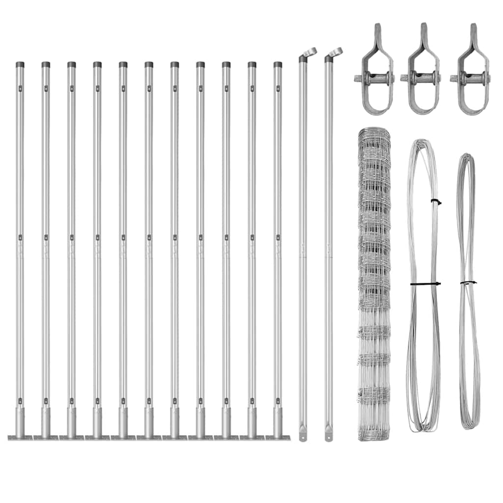 Ganyklų tvora Sidabro 25 x 1.5 m Galvanizuotas plienas