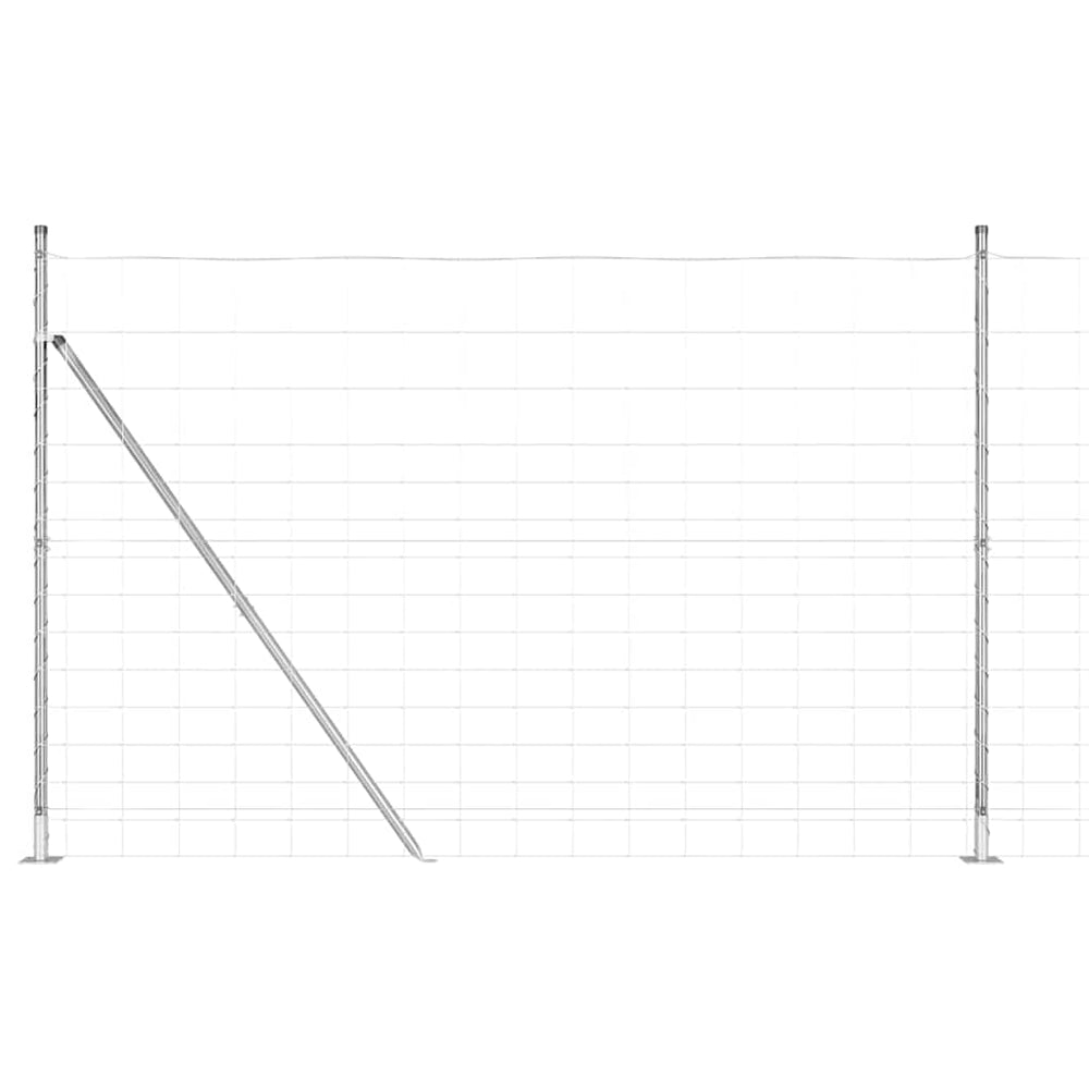Pasture fence Silver 25 x 1.6 m Galvanised steel