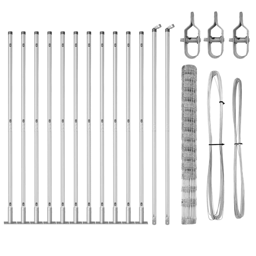 Ganyklų tvora Sidabro 25 x 1.6 m Galvanizuotas plienas