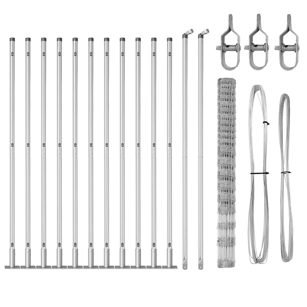 Ganyklų tvora Sidabro 25 x 1.6 m Galvanizuotas plienas