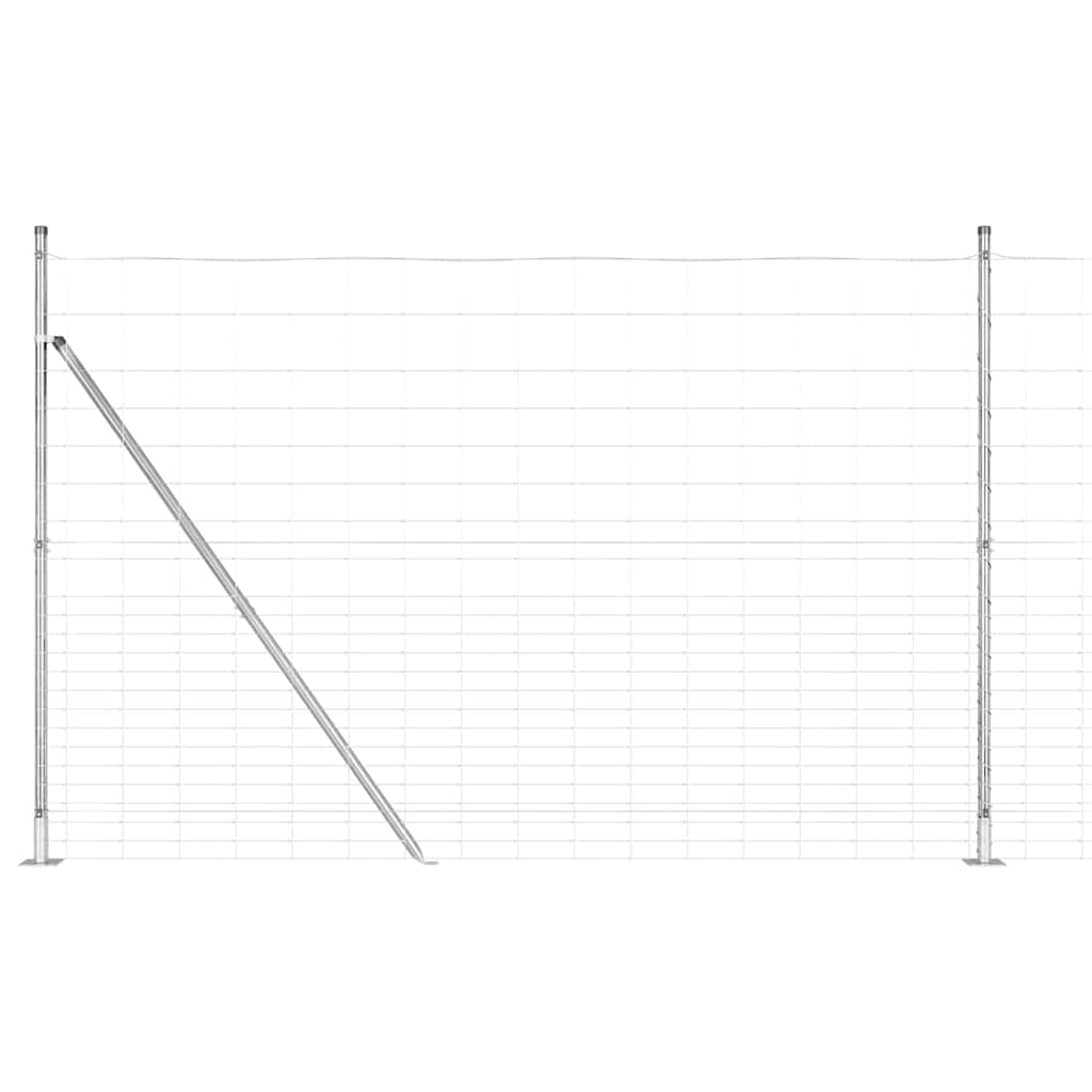 Pasture fence Silver 25 x 1.6 m Galvanised steel