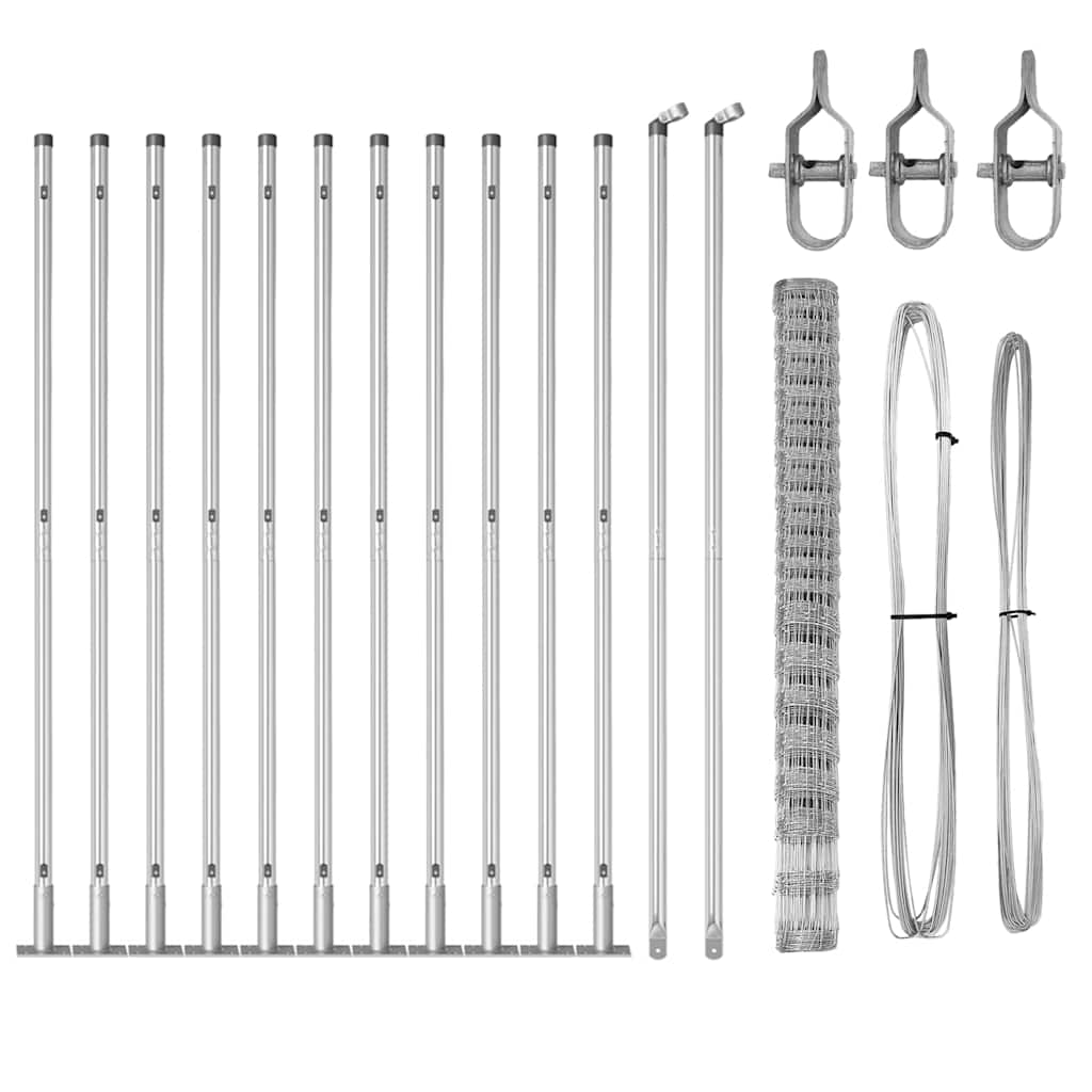 Ganyklų tvora Sidabro 25 x 1.6 m Galvanizuotas plienas