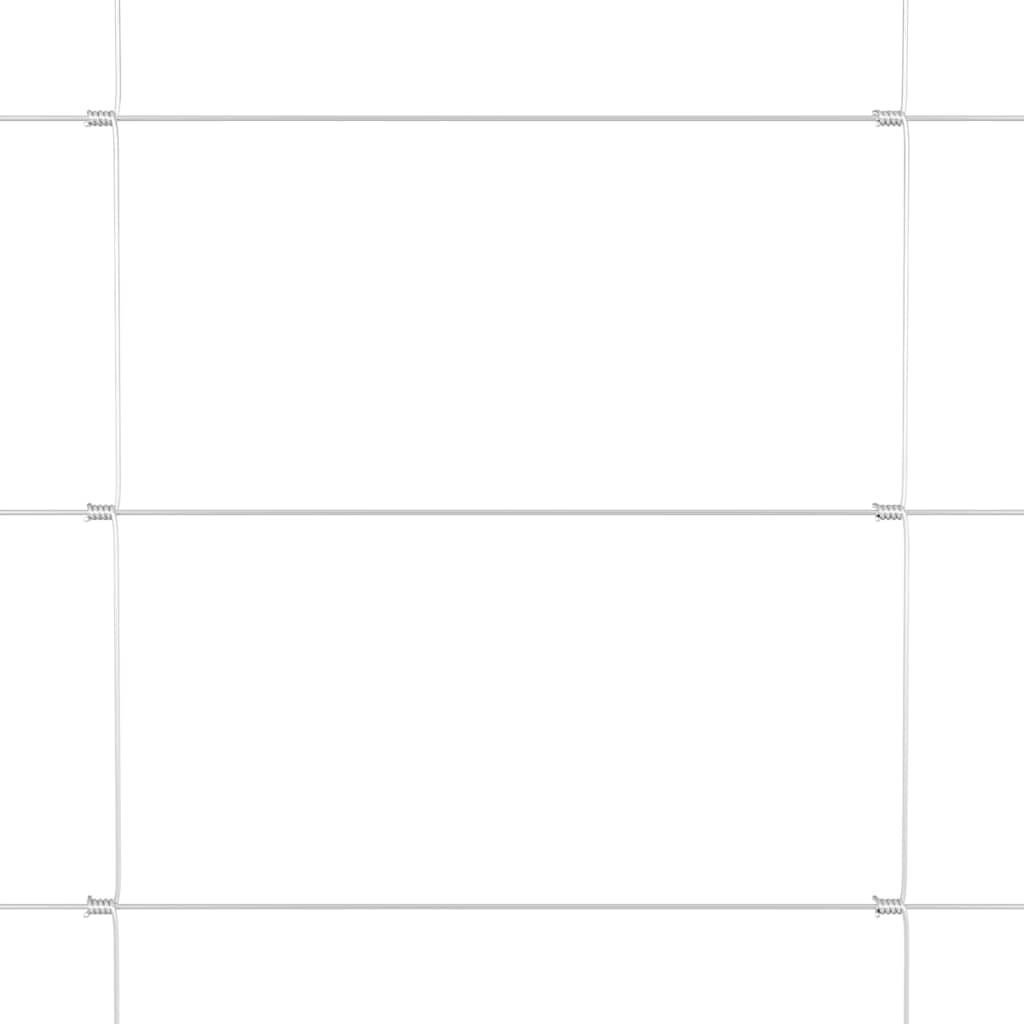 Ganību žogs Sudraba 50 x 0,8 m Cinkots tērauds