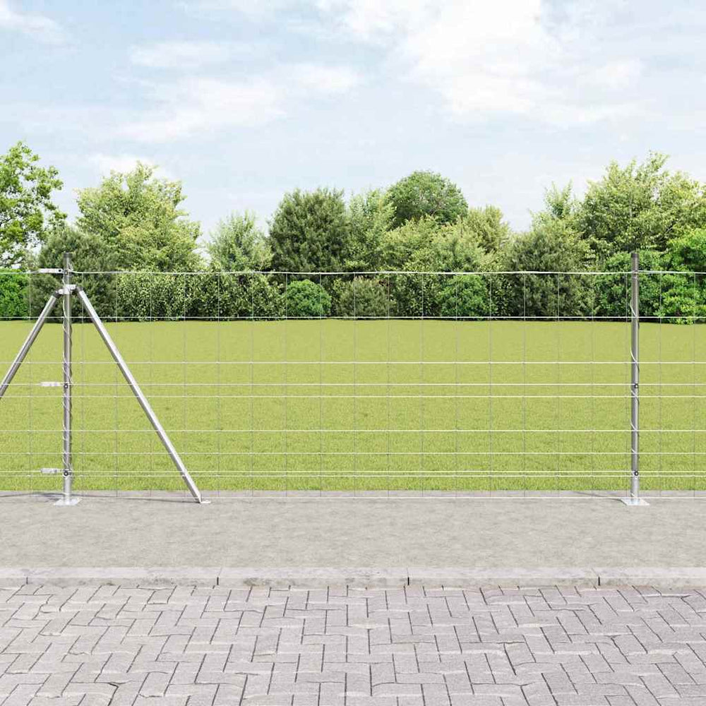 Pasture fence Silver 50 x 1 m Galvanized steel