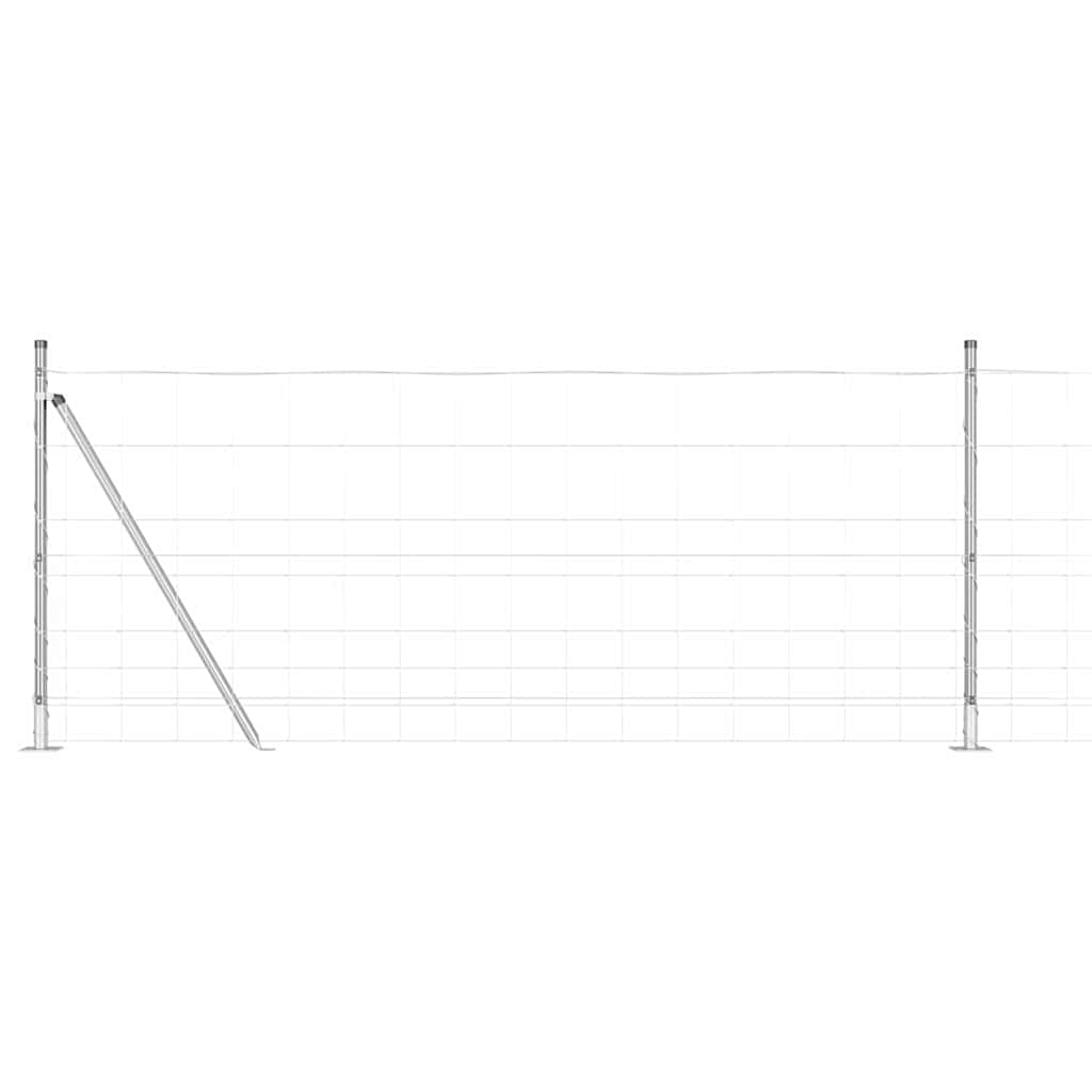 Pasture fence Silver 50 x 1 m Galvanized steel