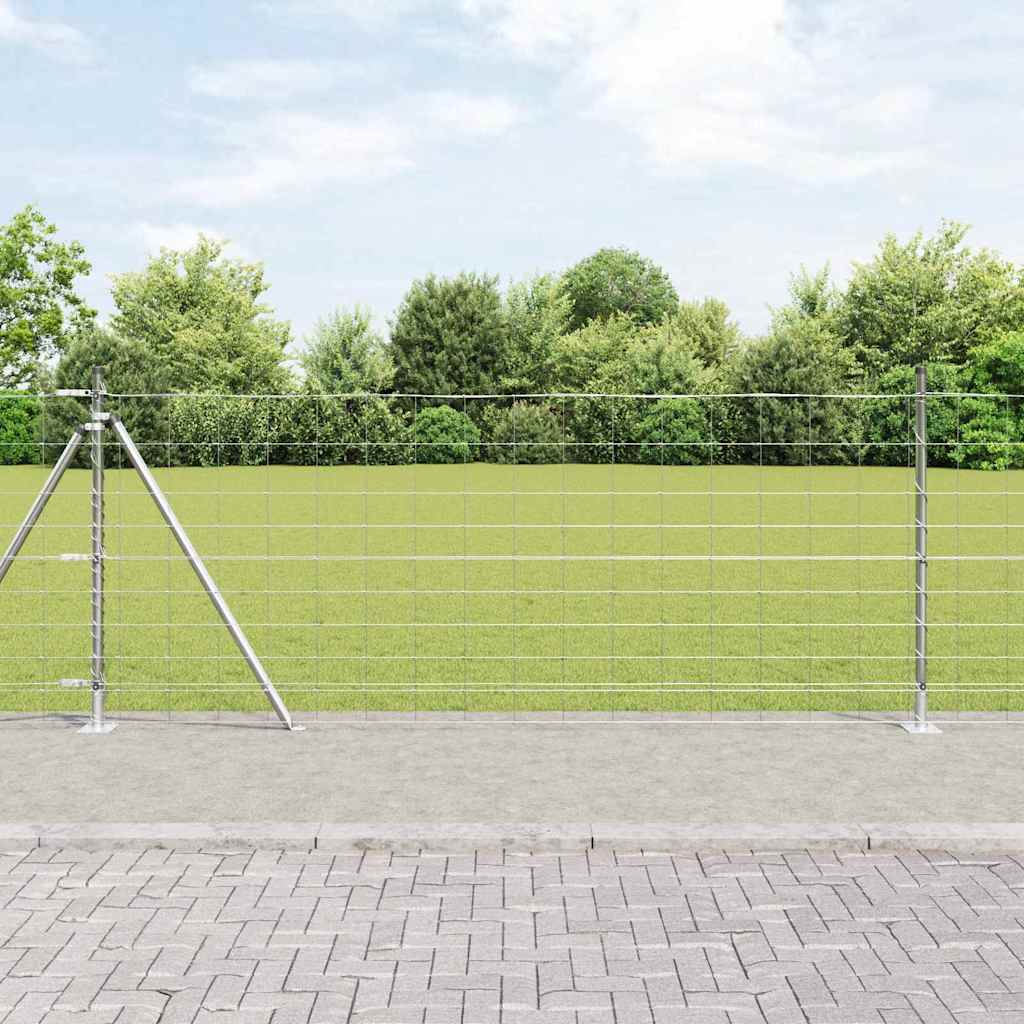Pasture fence Silver 50 x 1 m Galvanized steel