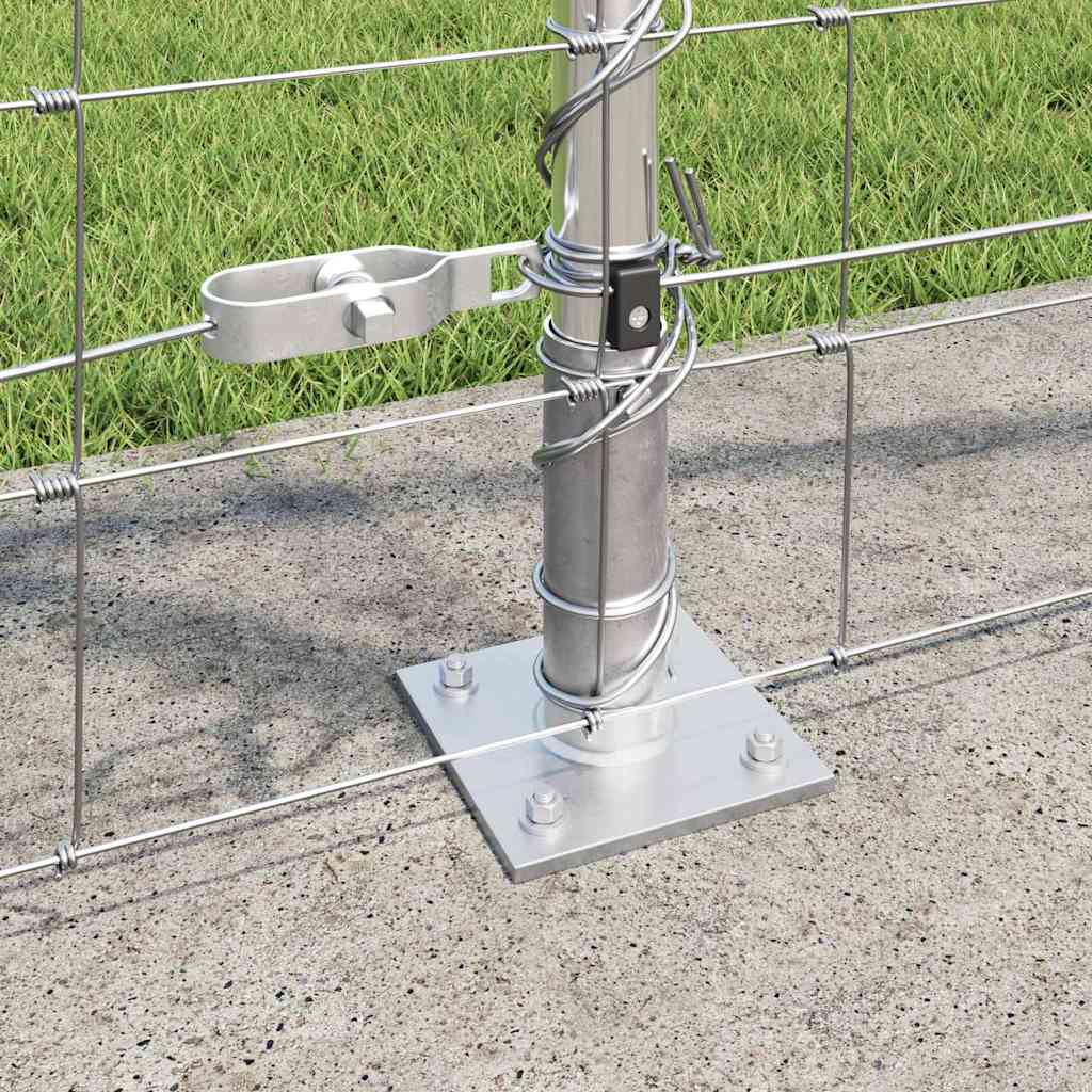 Pasture fence Silver 50 x 1.2 m Galvanized steel