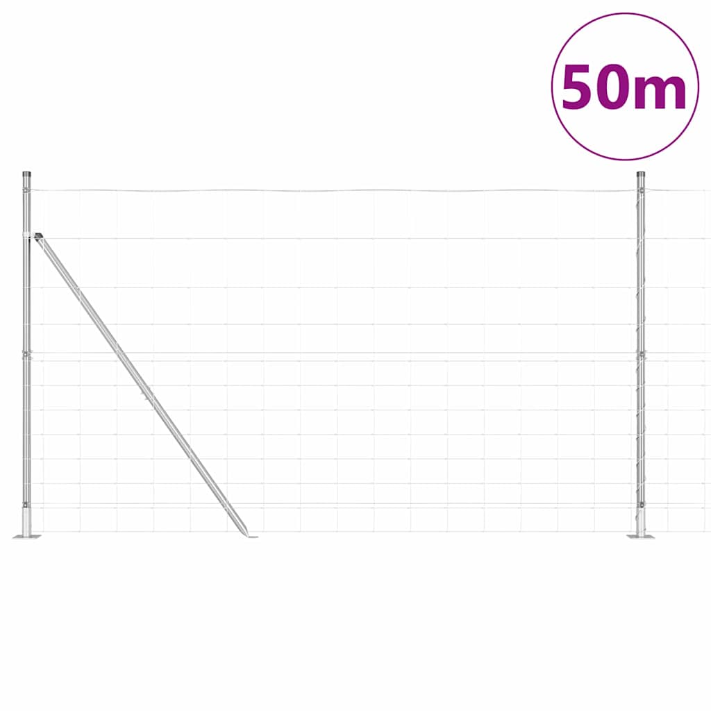 Ganyklų tvora Sidabro 50 x 1.4 m Galvanizuotas plienas