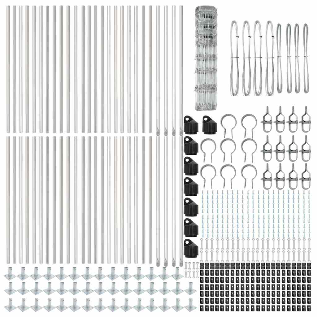 Ganyklų tvora Sidabro 100 x 1 m Galvanizuotas plienas