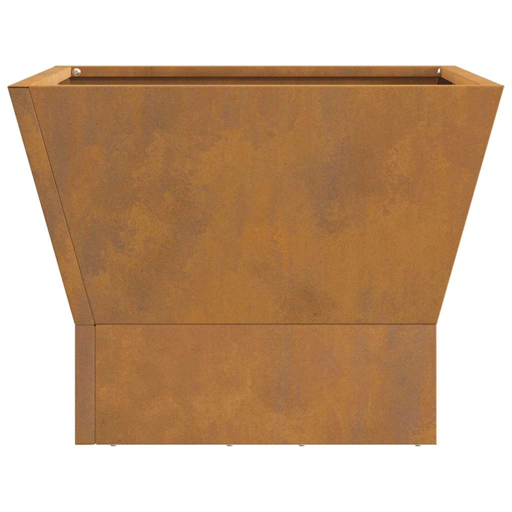 kvadratinė ugnies duobė 40x40x30 cm Atspari oro sąlygoms plienas