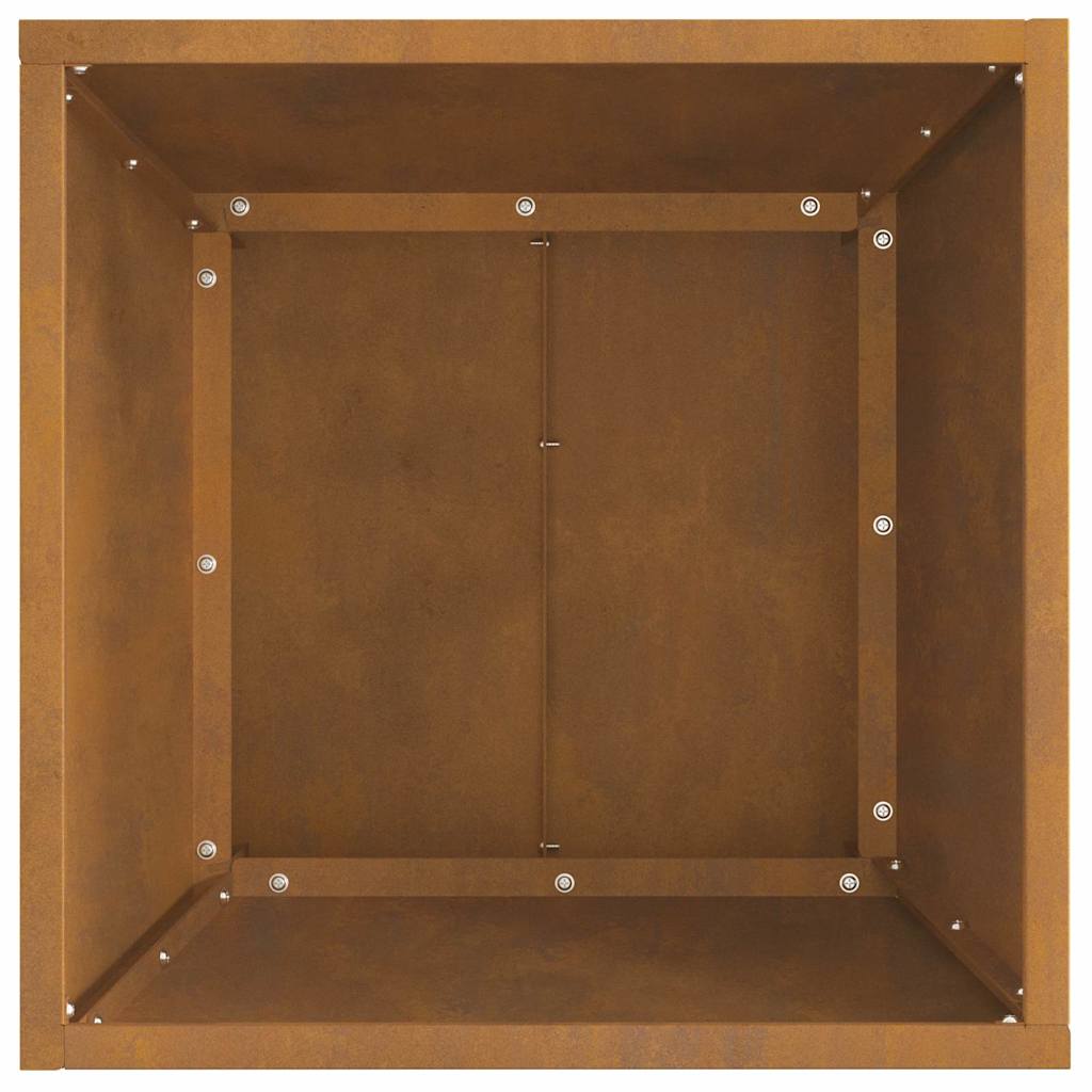 kvadratinė ugnies duobė 40x40x30 cm Atspari oro sąlygoms plienas