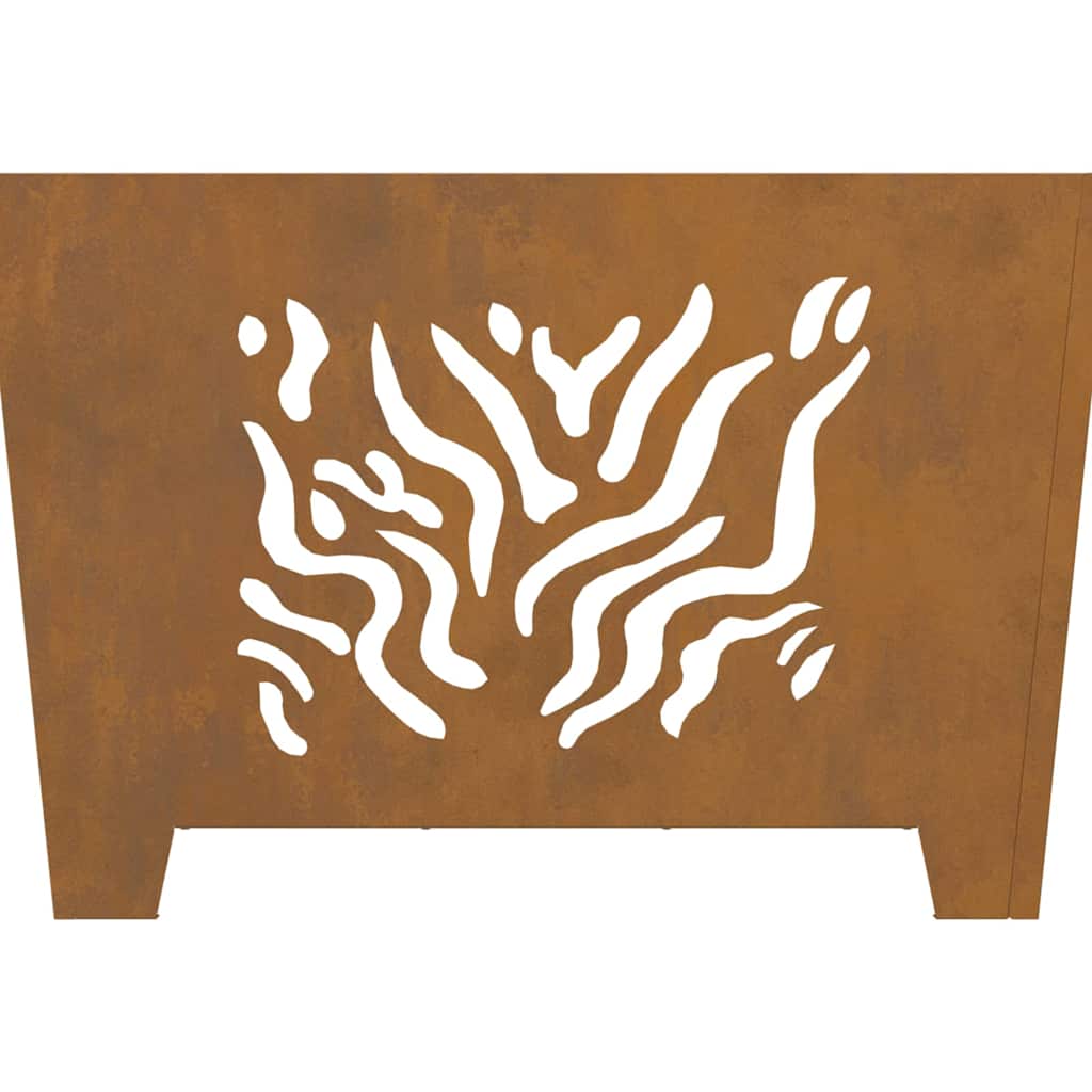 Ugnies duobė Kvadratinė 60x60x40 cm Orui atsparus plienas