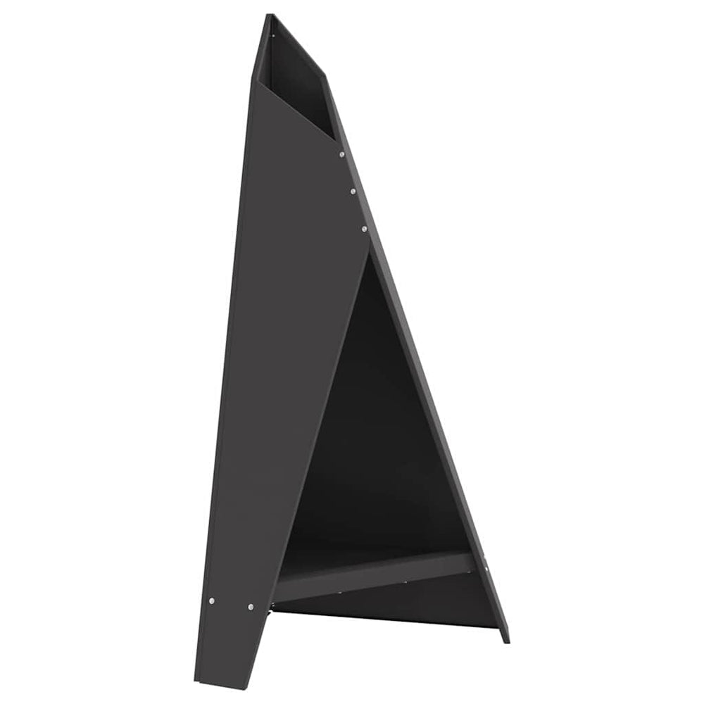 Fire pit Black 58 x 40 x 100 cm Cold-rolled steel