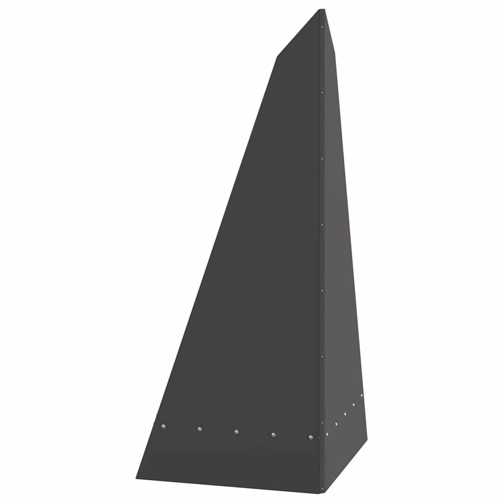 Ugnies duobė Pyramoido formos 58x36x100 cm Pagaminta iš orui atsparaus plieno