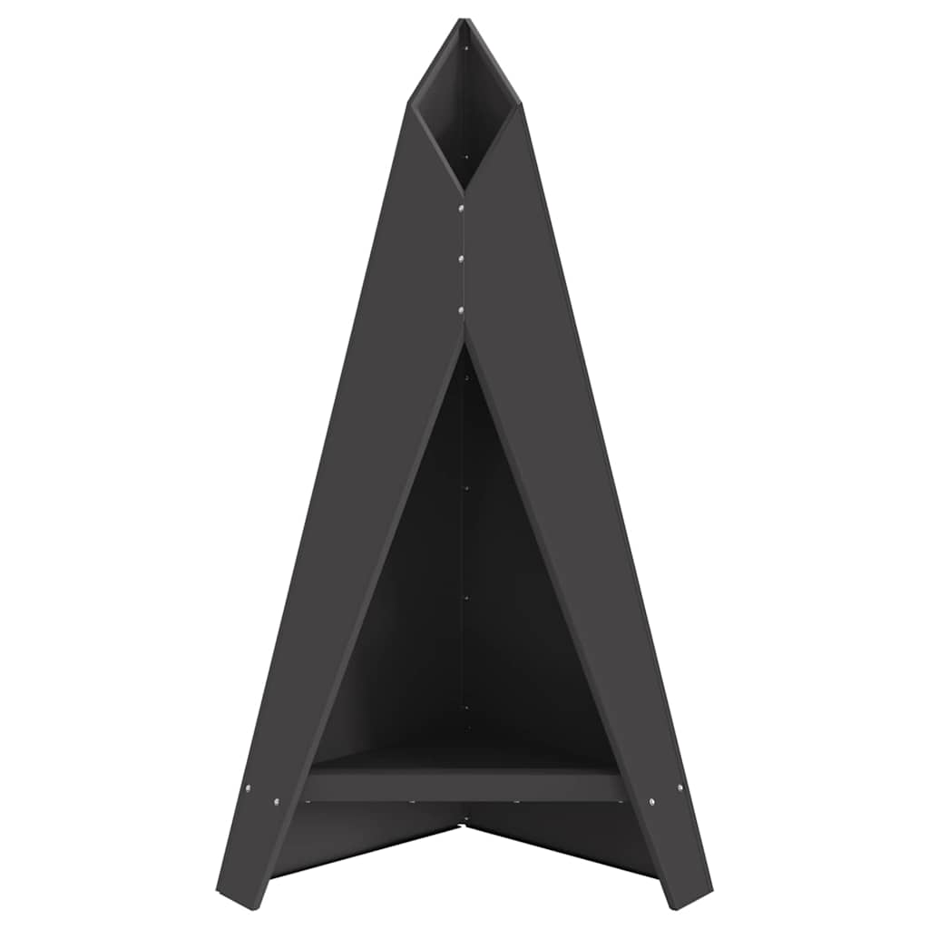 Ugnies duobė Pyramoido formos 58x36x100 cm Pagaminta iš orui atsparaus plieno