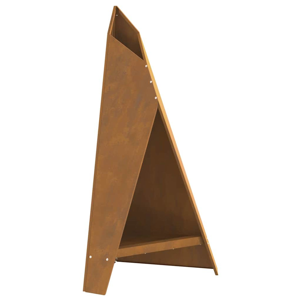 Malkų laikymo piramidė juoda 58x36x100 cm plienas