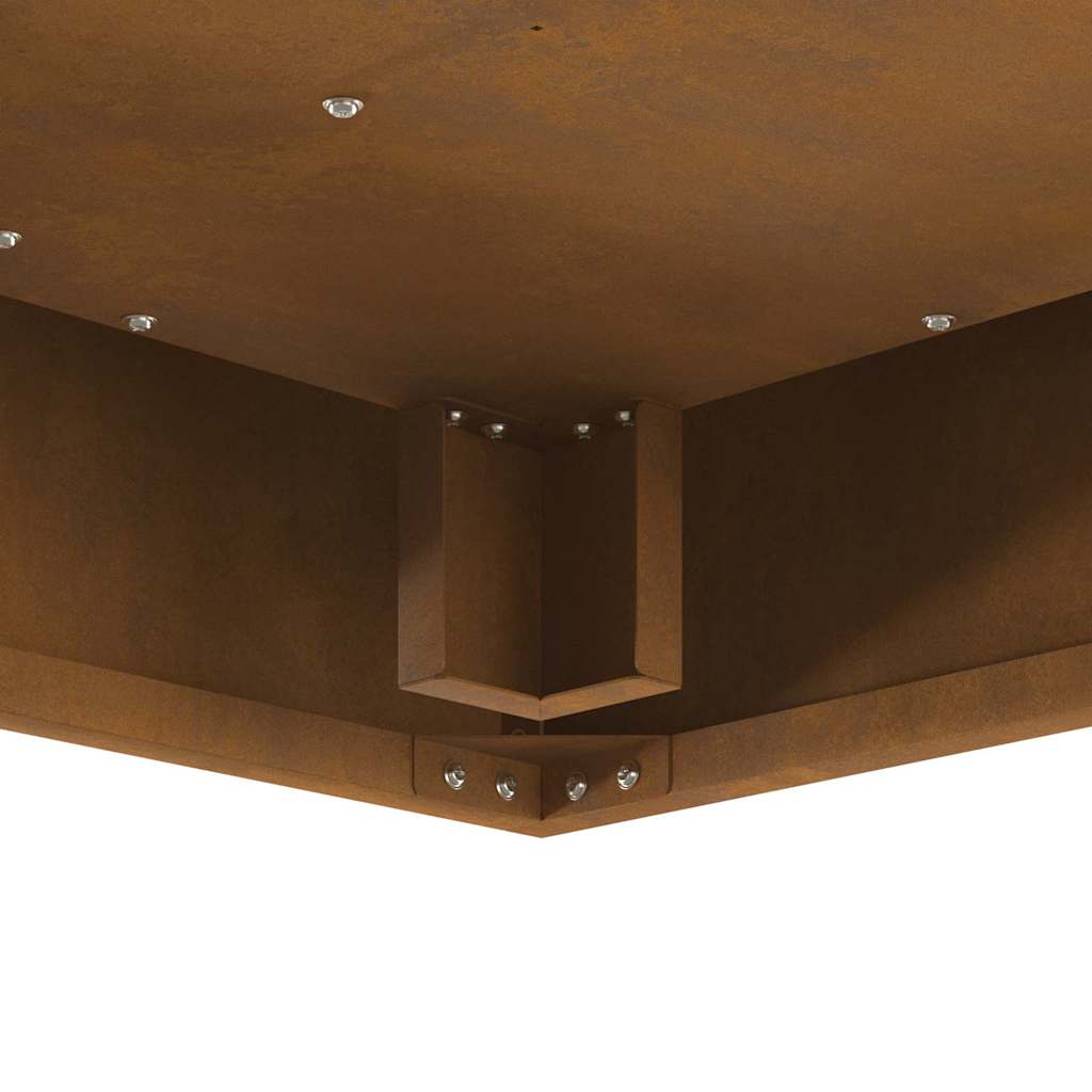 Ugnies krėslas Kvadratinis 60x60x30 cm Oro sąlygoms atsparus plienas