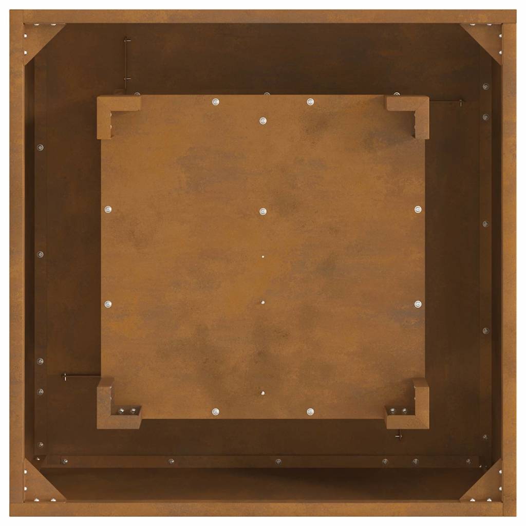 Ugnies krėslas Kvadratinis 60x60x30 cm Oro sąlygoms atsparus plienas