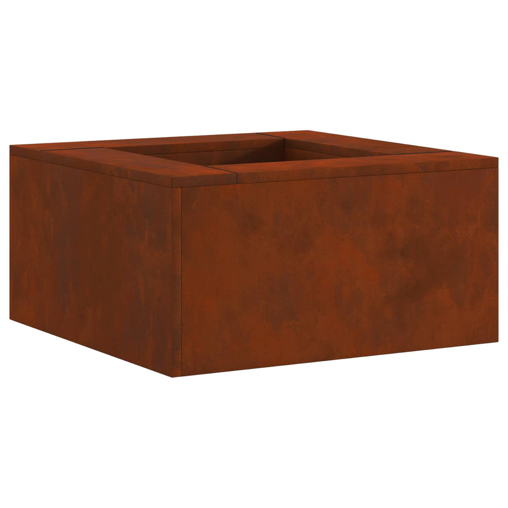Fire Pit Brown 60 x 60 x 30 cm Steel