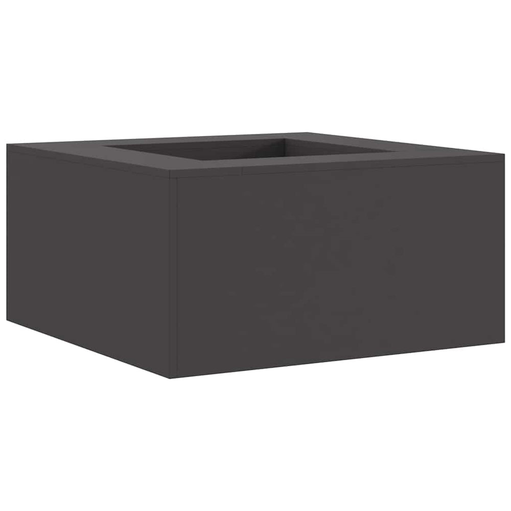 Kvadratinis Ugnies Kuras Juodas 80x80x40 cm Plienas