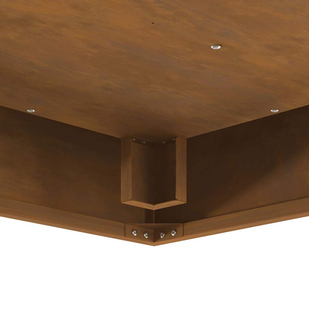 Ugnies duobė Kvadrato 80x80x40 cm Orui atsparus plienas