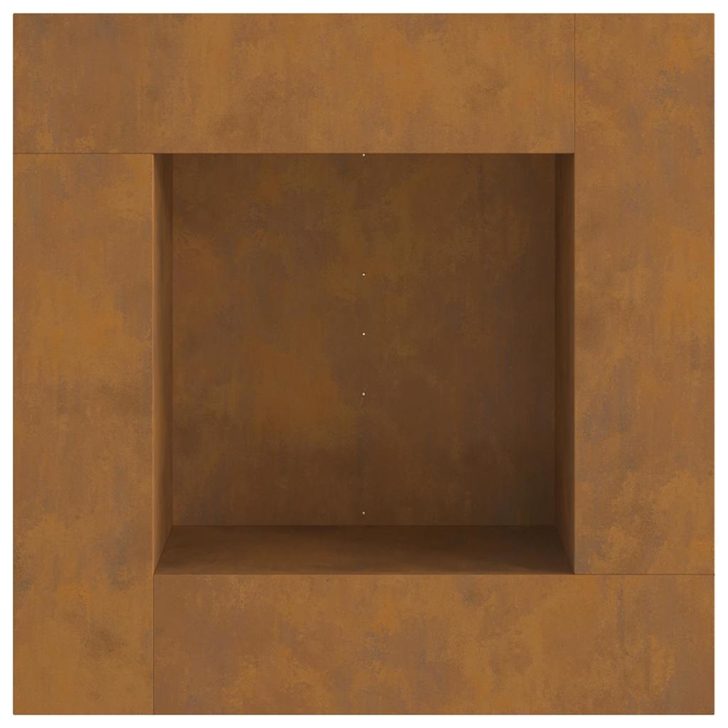 Ugnies duobė Kvadrato 80x80x40 cm Orui atsparus plienas