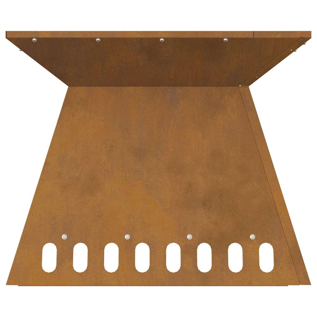 Ugnies duobė 48x48x40 cm Orui atsparus plienas