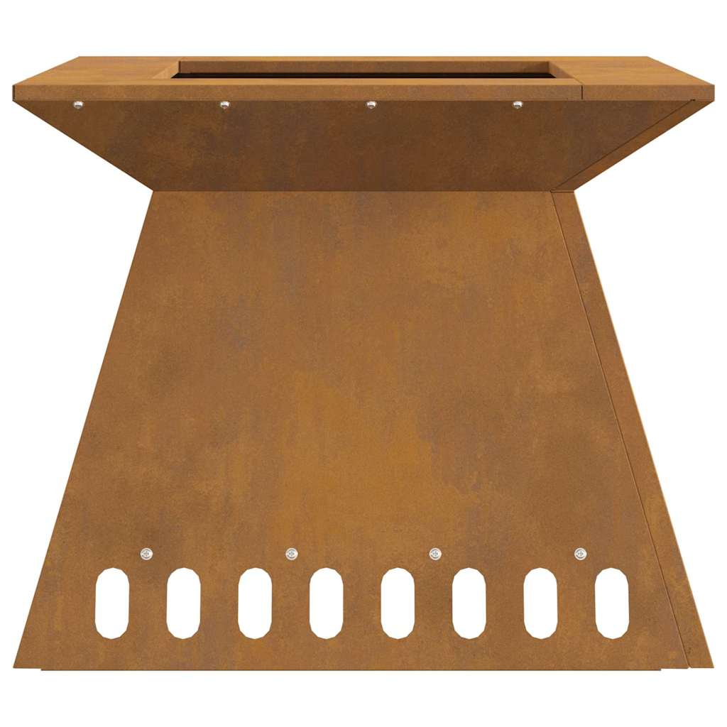 Ugnies duobė 48x48x40 cm Orui atsparus plienas