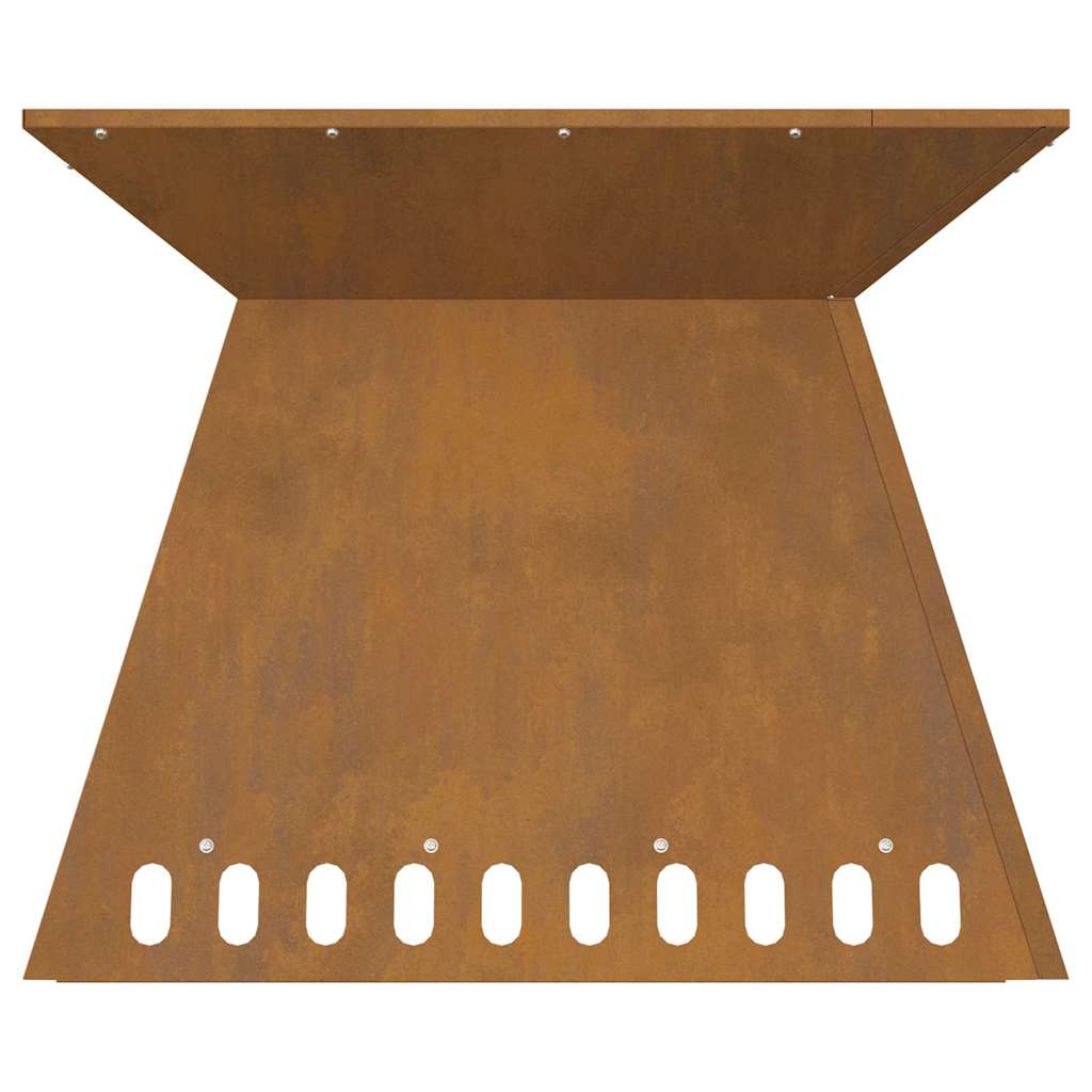 ugnies duobė 60x60x50 cm oksiduotas plienas
