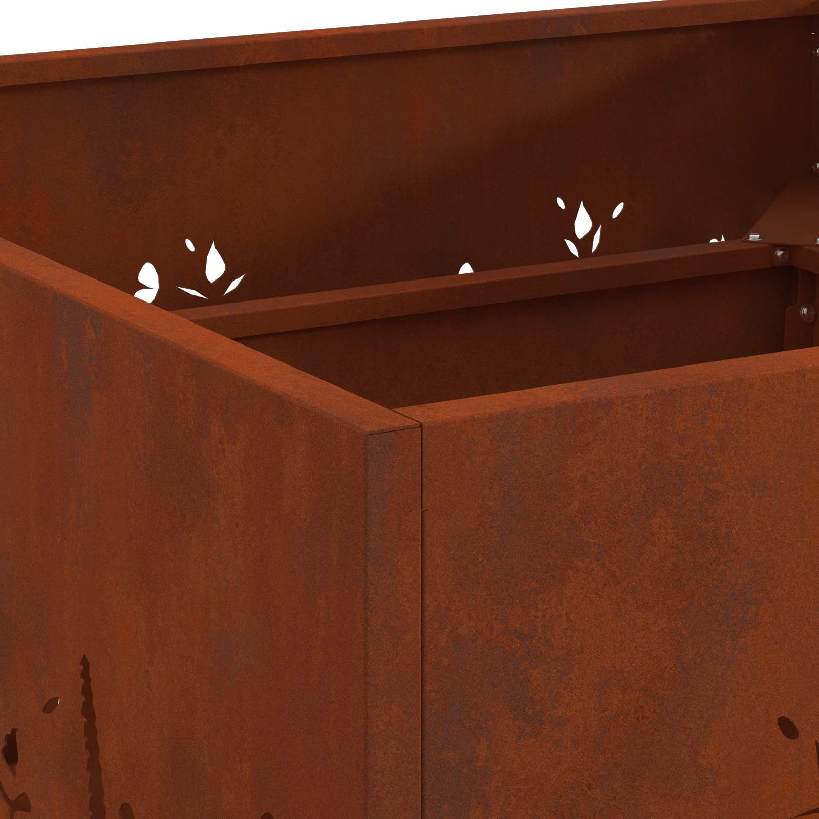 Fire Pit Brown 60 x 60 x 30 cm Steel