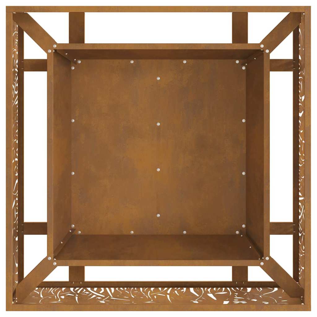 Kvadratinis Ugnies Kuras 80x80x30 cm Oksiduojantis Plienas