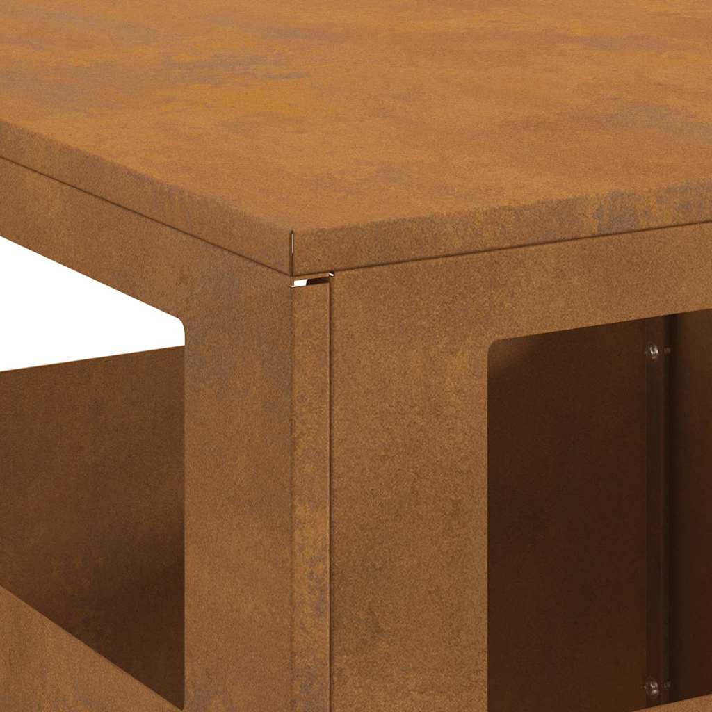Kvadratinis Kuras 35x35x100 cm Atsparus Oro Sąlygoms Plienas