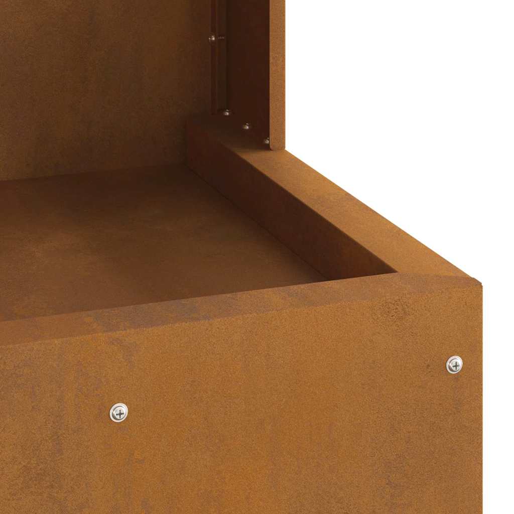 Kvadratinis Kuras 35x35x100 cm Atsparus Oro Sąlygoms Plienas
