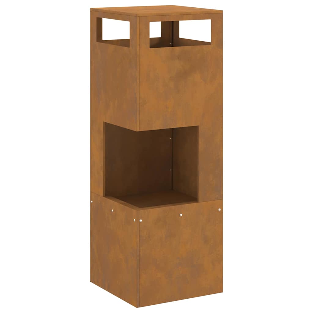Kvadratinis Kuras 35x35x100 cm Atsparus Oro Sąlygoms Plienas
