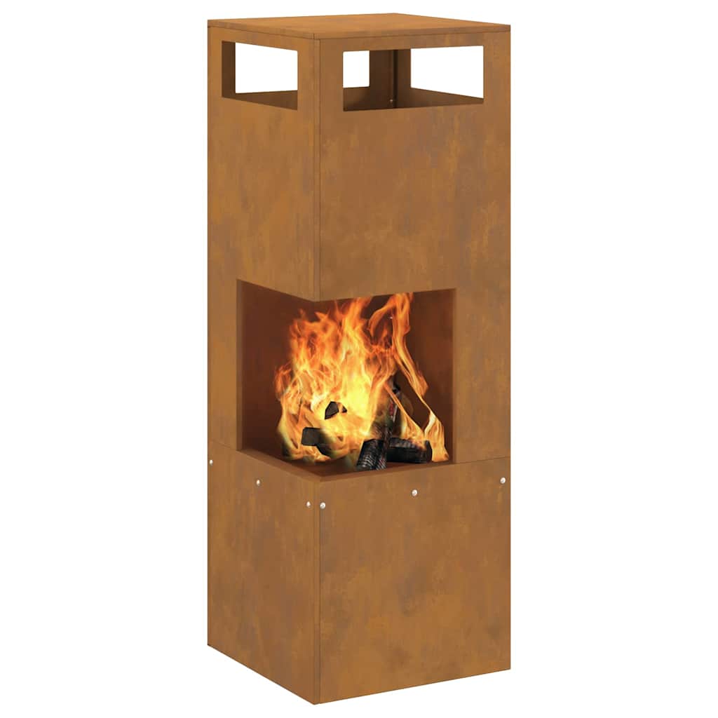 Kvadratinis Kuras 35x35x100 cm Atsparus Oro Sąlygoms Plienas