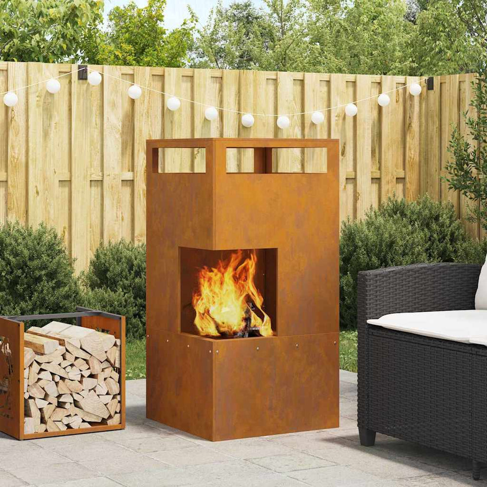 Ugnies duobė 50x50x100 cm Orui atsparus plienas